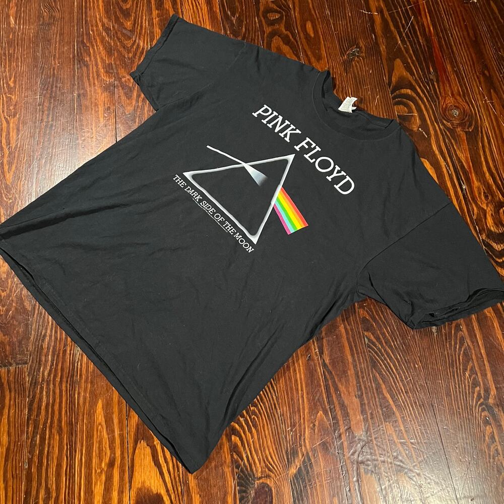 Fruit of the Loom XL Classic Rock Pink Floyd Graphic T Shirt Black Regular Fit